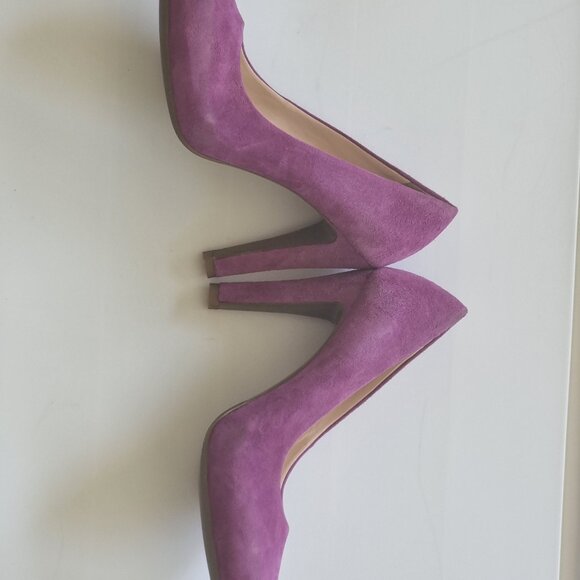 Purple Suede Franco Sarto Heels - Picture 4 of 5